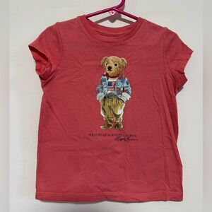 Polo Ralph Lauren 4T coral shirt